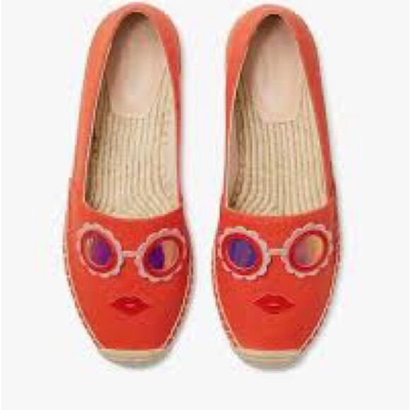kate spade Grenada Glasses Espadrille Flats Sz 9B - Picture 8 of 8